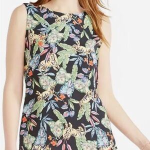 NIC +ZOE HAS Floral Jungle Print Women's Top